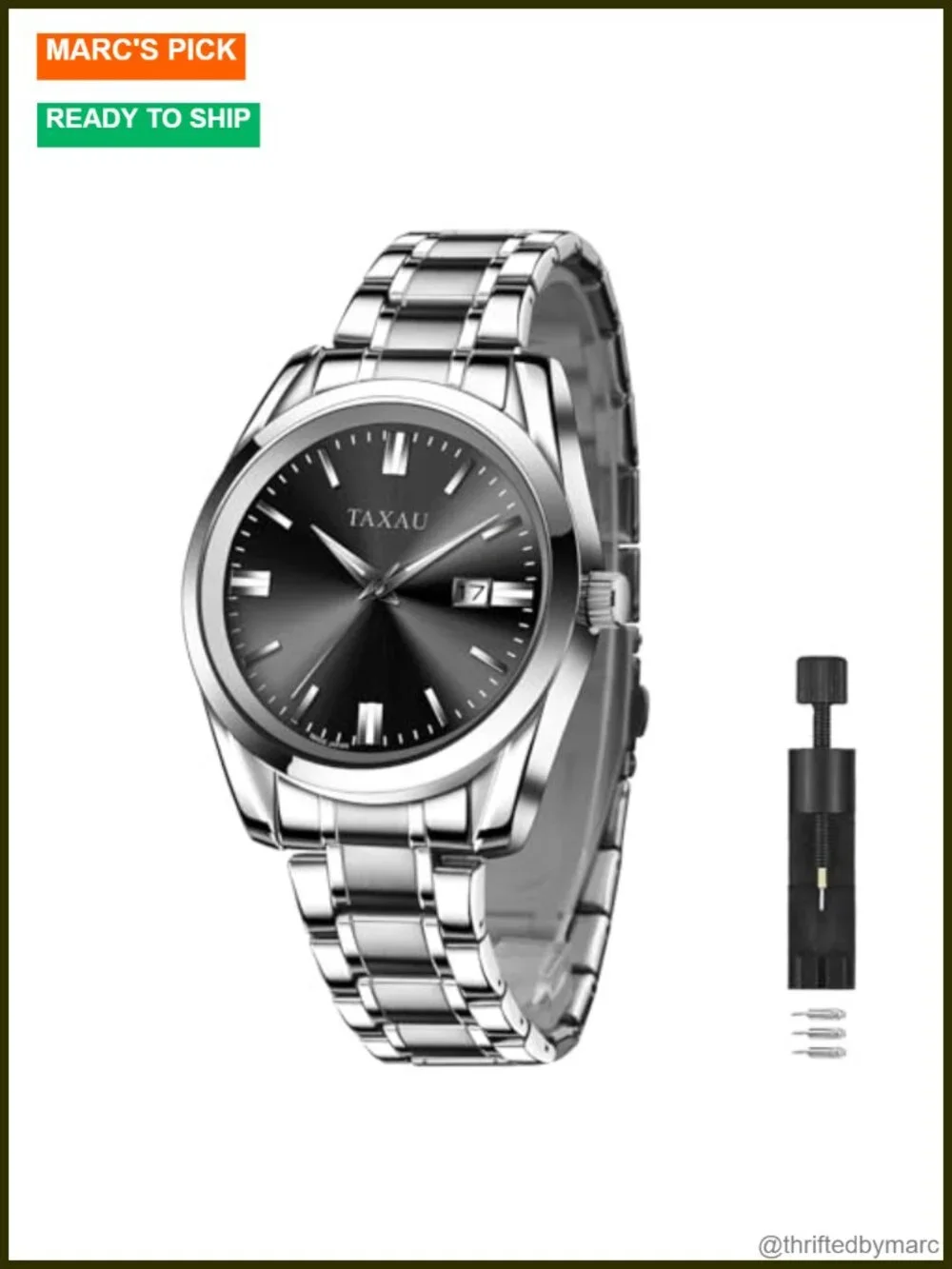 Luxury Minimalist Dress Watch Analog Quartz Stainless Steel Men's Wrist Watch